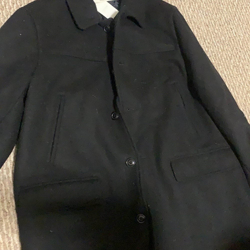 Jcrew men’s wool jacket medium black new